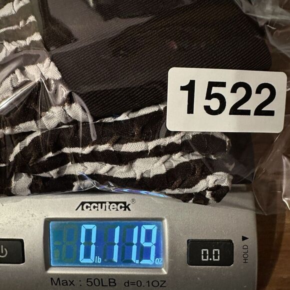 2/$30 Chicos Full Zip Track Jacket Size 2 L Zebra Print Semi Sheer Boho Stretch - Picture 12 of 12